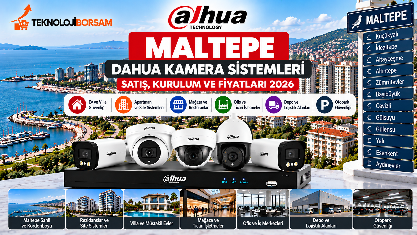 Maltepe Dahua Kamera Satış, Kurulum ve Fiyatları 2026
